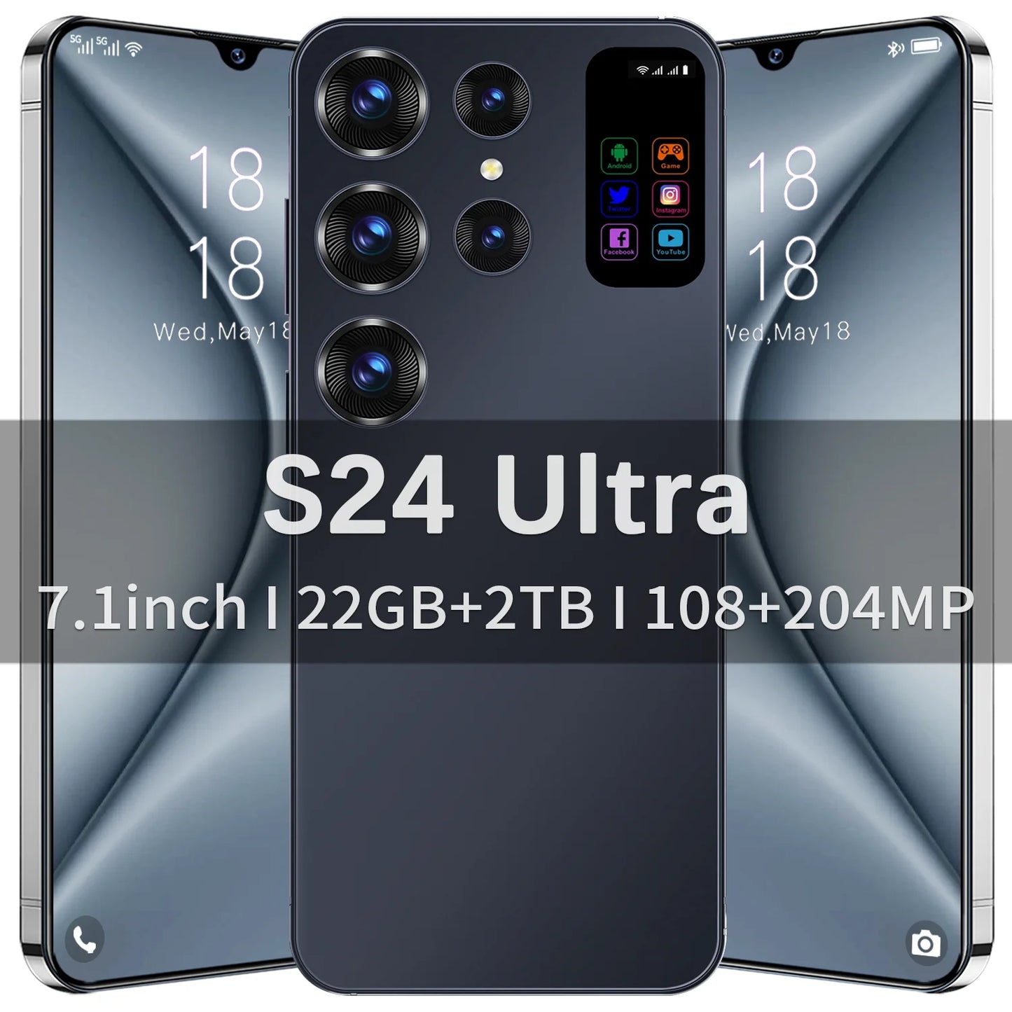 2024 Global version S24 Ultra 7.1inch Origin Brand new original smartphone with large capacity 22GB+2TB 5G 4G dual SIM card