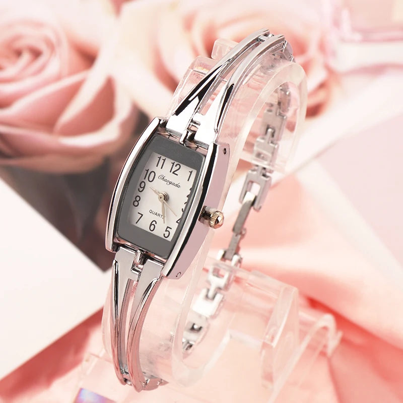 Newest Women's Wristwatch Bracelets Fashion Stainless Steel Ladies Watches Quartz Female Clock Reloj Mujer Watches