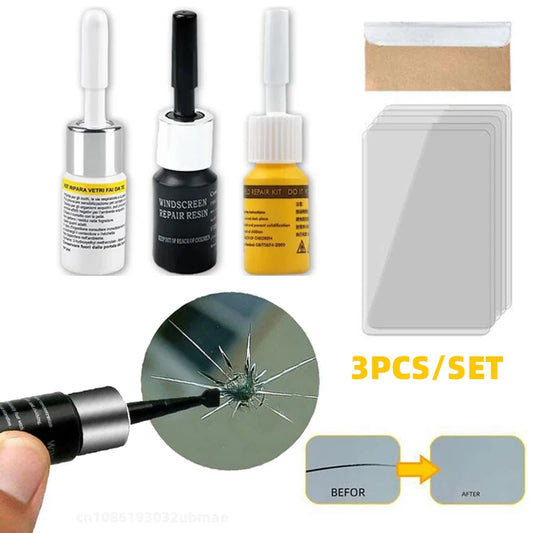 DIY Car Window Phone Screen Repair Kit Car Glass Scratch Repair Fluid Agent Set Nano Scratch Crack CrackResin Repair Agent Tools