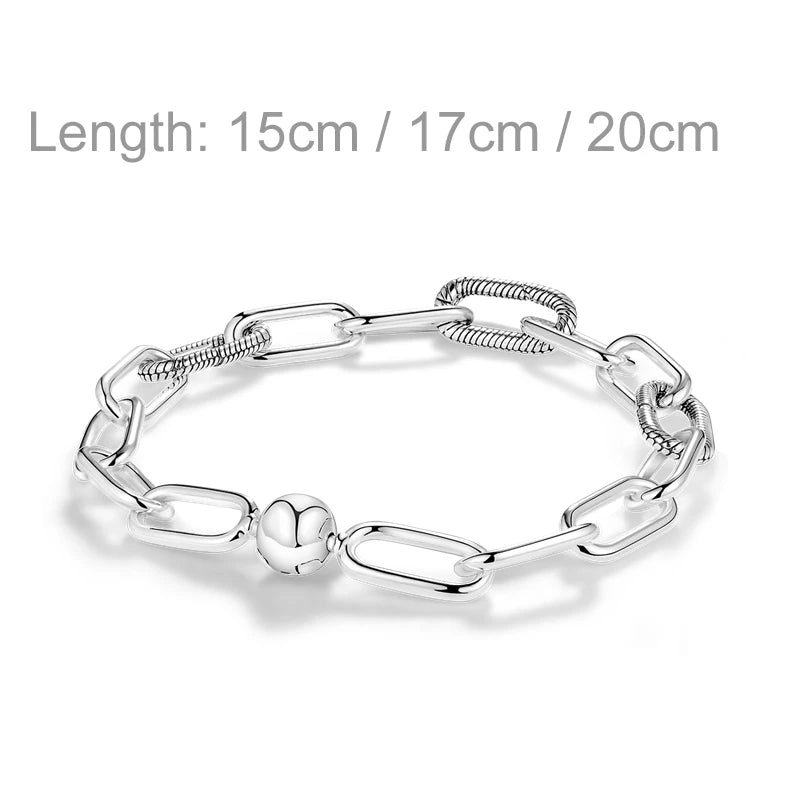 2024 Hot 925 Sterling Silver Original Me Bracelet Fit Brand Me Charm Beads Fashion Infinity Knot Women femme Bracelet Jewelry