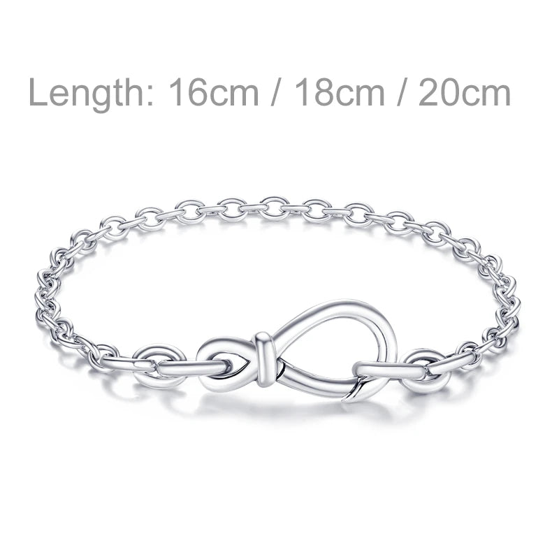 2024 Hot 925 Sterling Silver Original Me Bracelet Fit Brand Me Charm Beads Fashion Infinity Knot Women femme Bracelet Jewelry