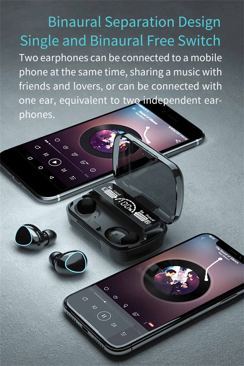 FNTWIF 3500mAh TWS Wireless Earphones Bluetooth Noise Canceling earbuds Stereo Headphones LED Display Sports Headset With Mic