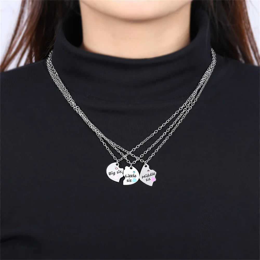 Fashion Best Friends Honey Love Couple Pendant Necklace 2 Pcs/ Set Chain Choke Broken Heart BFF Good Friendship Jewelry Gift