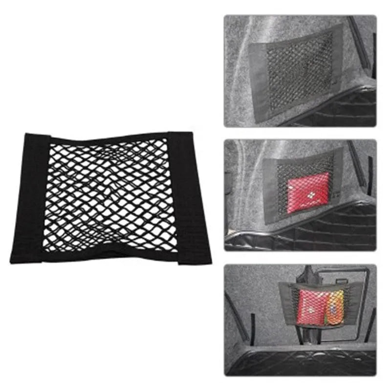 Auto Net Grid Pocket Holder Car Trunk Storage Bag Mesh Net Auto SUV Luggage Sticker Interior Organizer Stuff Netting Nylon