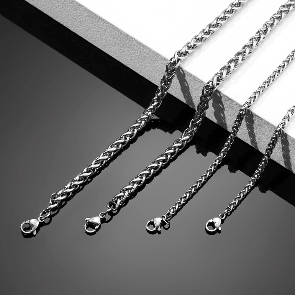 Cuban Chain Bracelets Stainless Steel Bracelet Keel Chain 3/5 Mm Curb for Men Women Free Shipping Factory Offer Punk Jewelry