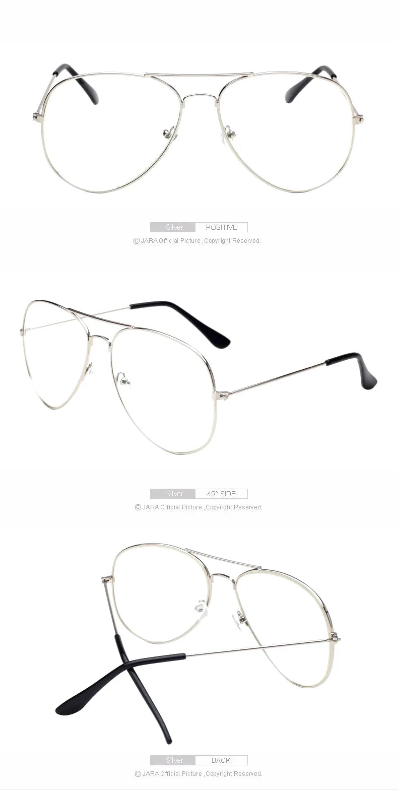 2023 Fashion Polit Glass Frame Women Retro Clear Lens Optical Glasses Brand Designer Black Frame Alloy Eyeglasses Unisex