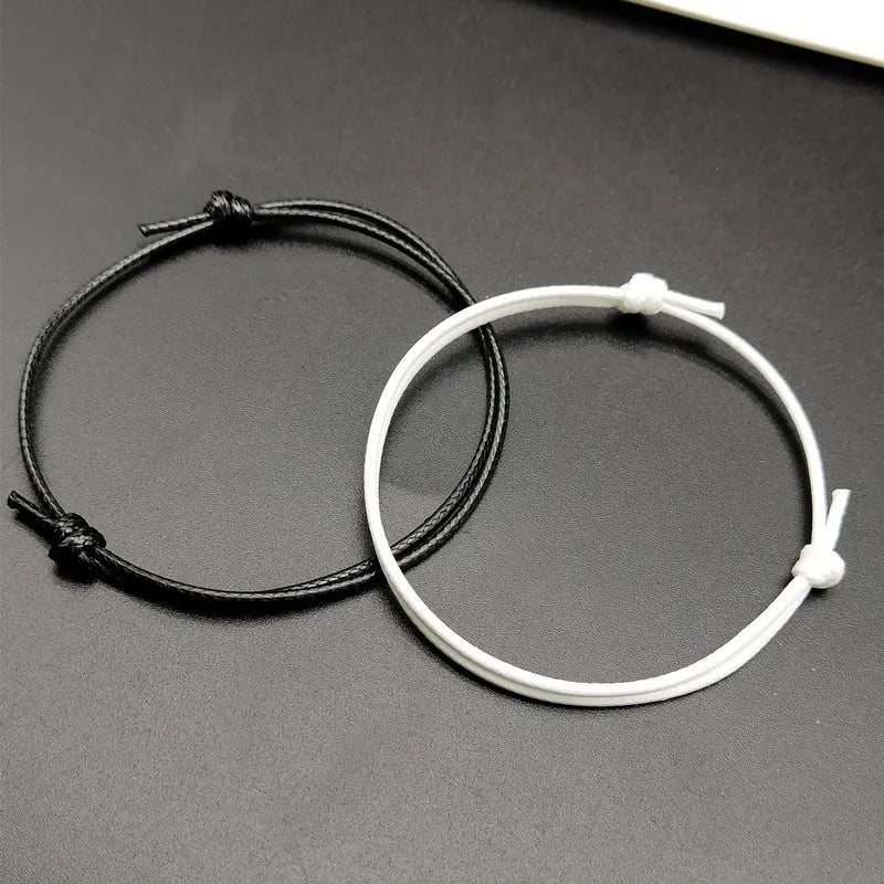 New Simple Lucky Bracelets for Women and Men Handmade Adjustable Rope  Fashion Couple Bracelet Paired Bracelets 2 PC  Wholesale