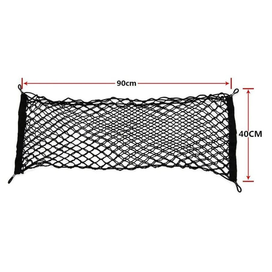 Car Auto Trunk Mesh Cargo Organizer Luggage Stuff Goods Fix Storage Holder Net Stand Universal Trunk Rear Cargo Hook Mesh