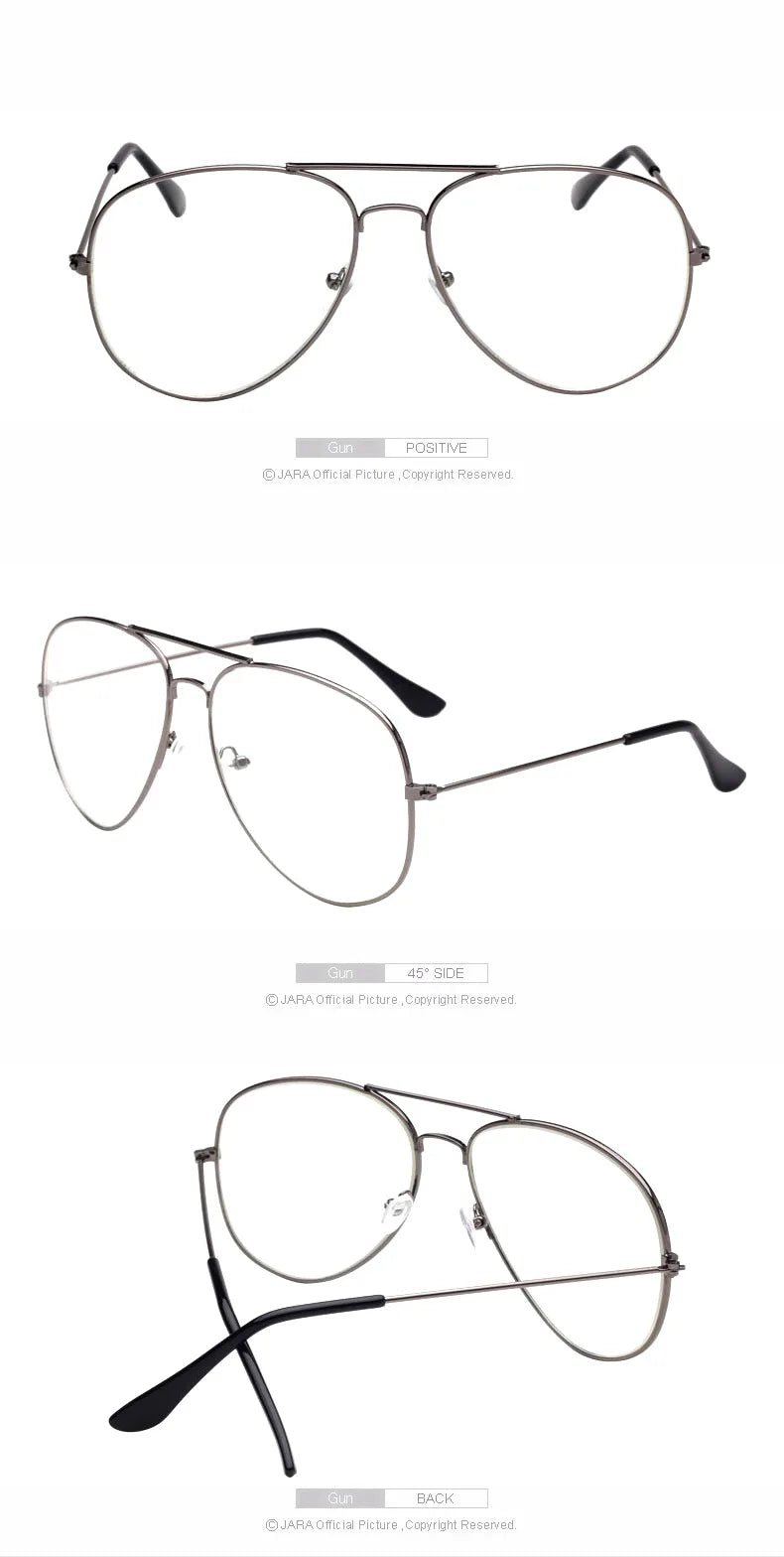 2023 Fashion Polit Glass Frame Women Retro Clear Lens Optical Glasses Brand Designer Black Frame Alloy Eyeglasses Unisex