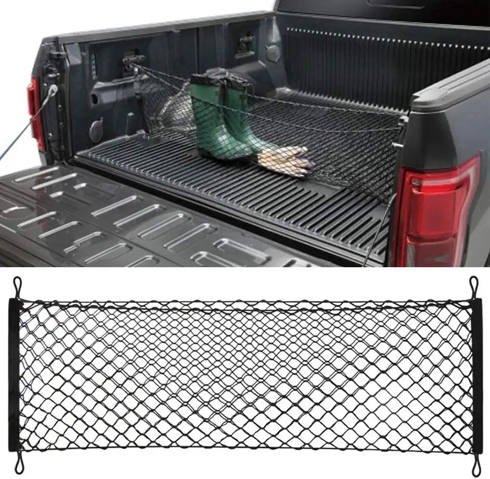 Car Auto Trunk Mesh Cargo Organizer Luggage Stuff Goods Fix Storage Holder Net Stand Universal Trunk Rear Cargo Hook Mesh