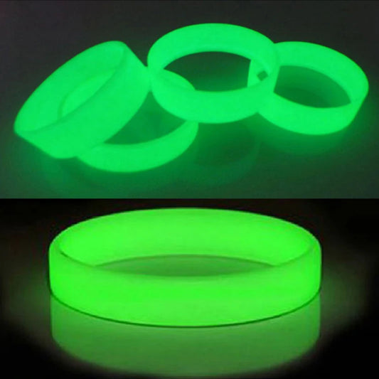 Luminous Hologram Flash Silicone Bracelets Bangle Rubber Wristband Friendship Wirst hand bands Glow in the Dark Gifts