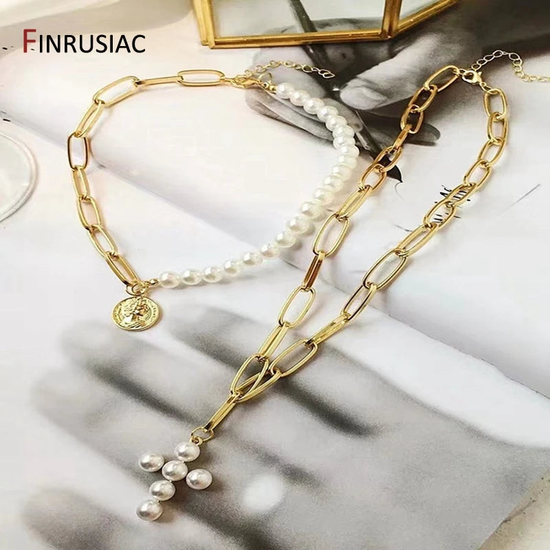 Jewelry Making Supplies 14K Real Gold Plated Brass Paperclip Chains Cable Chain For Jewelry Making DIY Necklace Bracelet Chains