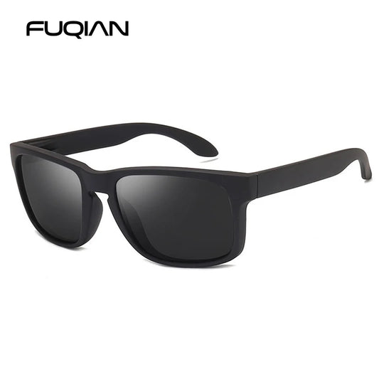 Classic Fashion Square Polarized Sunglasses Men Vintage Plastic Male Sun Glasses Women Stylish Black Outdoor Sports Shades UV400