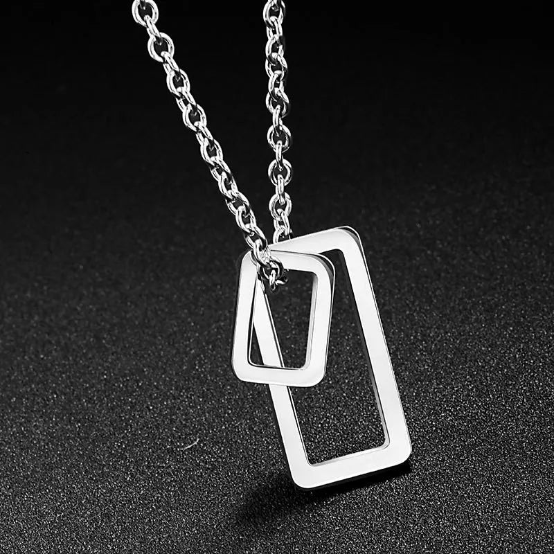 Dollar Necklace Money American US Dollar Sign Symbol Logo Silver Color Pendant Fashion New Stainless Steel Men women Jewelry