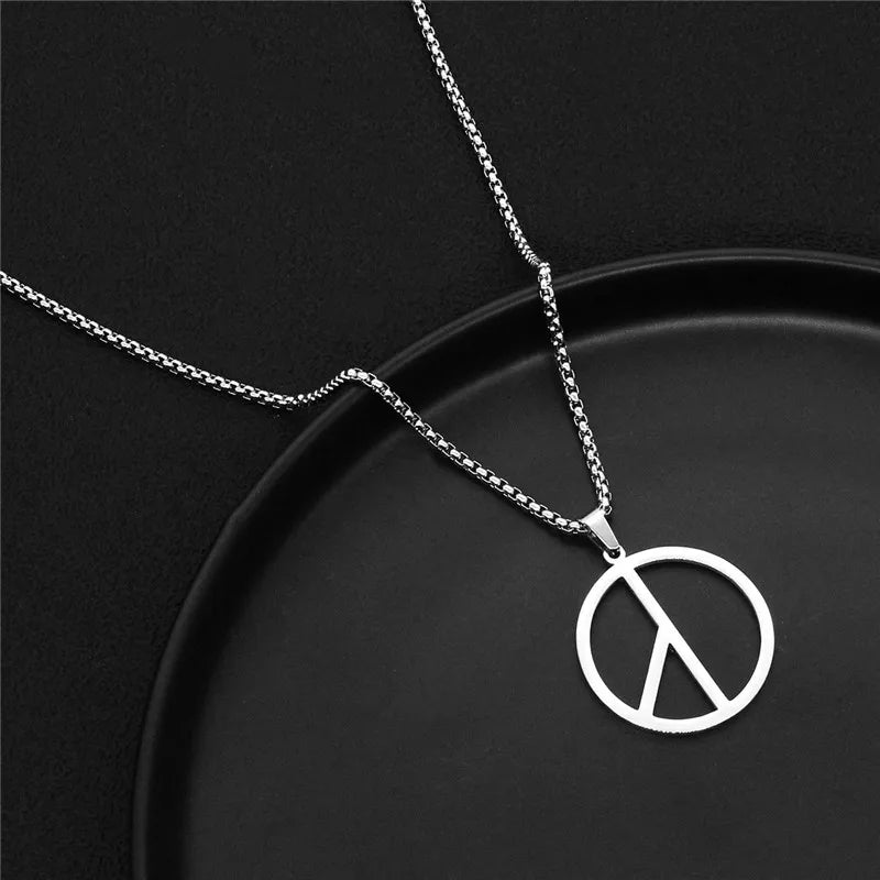 Dollar Necklace Money American US Dollar Sign Symbol Logo Silver Color Pendant Fashion New Stainless Steel Men women Jewelry