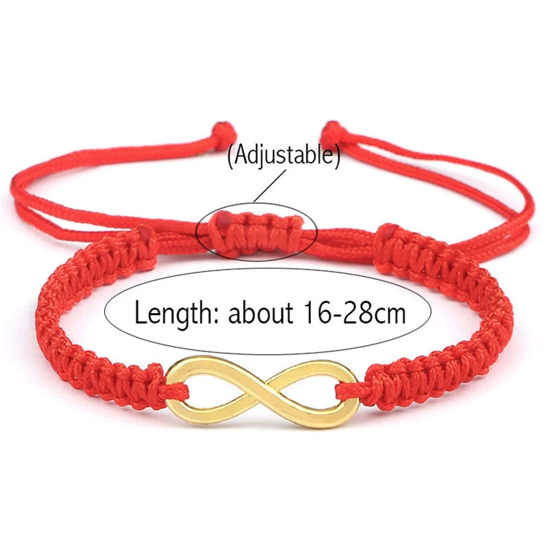 Charm Couple Bracelet Handmade Braided Rope Infinity Friendship Adjustable Bracelets&Bangles For Women Men Fashion Jewelry Gifts