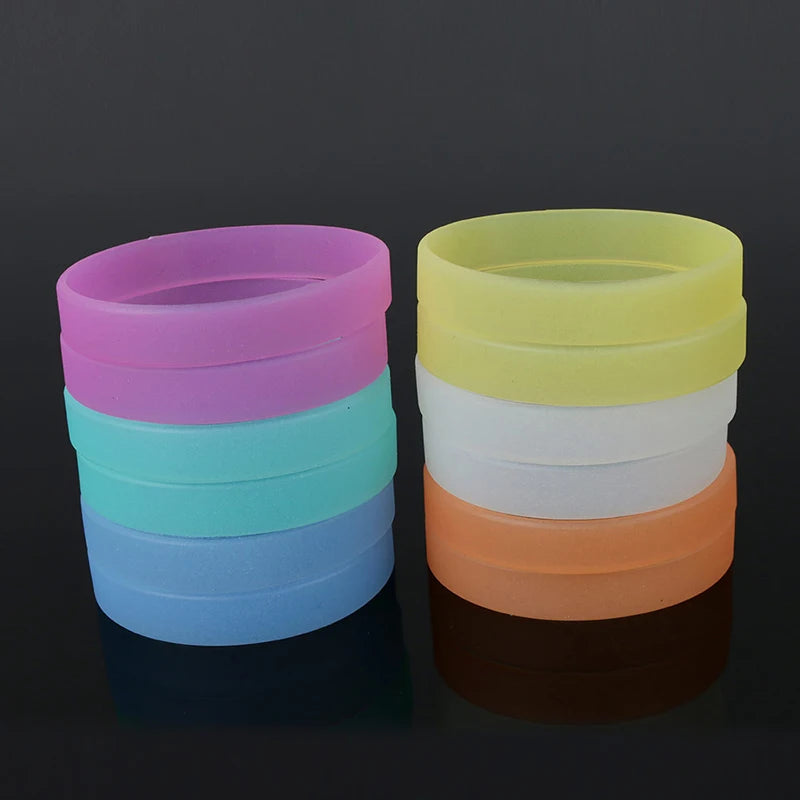 Luminous Hologram Flash Silicone Bracelets Bangle Rubber Wristband Friendship Wirst hand bands Glow in the Dark Gifts