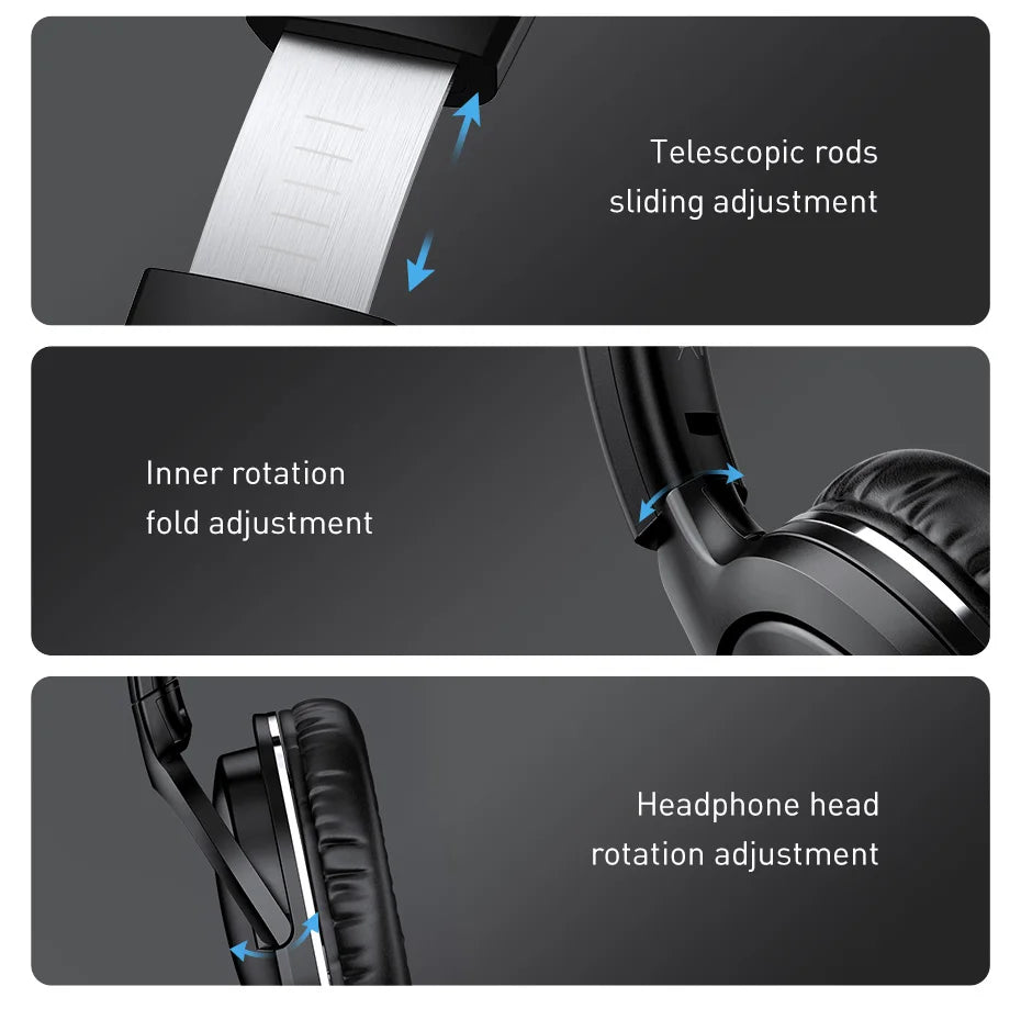 Baseus D02 Pro Wireless Headphones Bluetooth Earphone 5.3 Foldable Headset Sport Headphone Gaming Phone Fone Bluetooth Earbuds