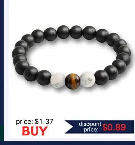 Charm Bracelet Natural Stone Beads 6/8/10mm Volcanic Lava Tiger Eye Beads Elastic Bracelets For Men Women Jewelry pulsera hombre