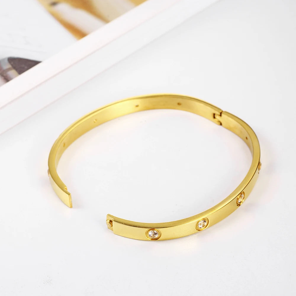 Stainless Steel Bracelet For Women Cuff Bracelets Fashion Bangles Charm Jewellery Accessories