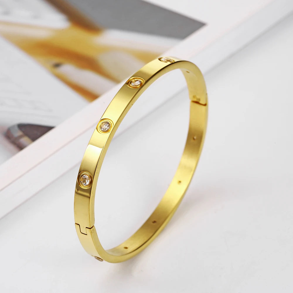 Stainless Steel Bracelet For Women Cuff Bracelets Fashion Bangles Charm Jewellery Accessories