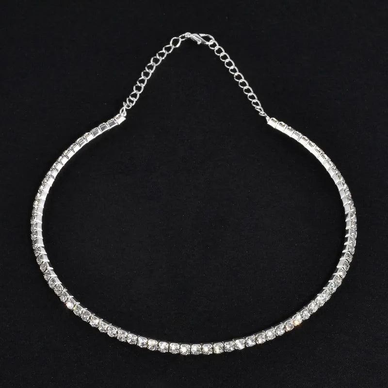 Rhinestone Choker Necklaces Torques Collar Women Statement Jewelry Girl Imitation Pearls Necklace 5 Styles