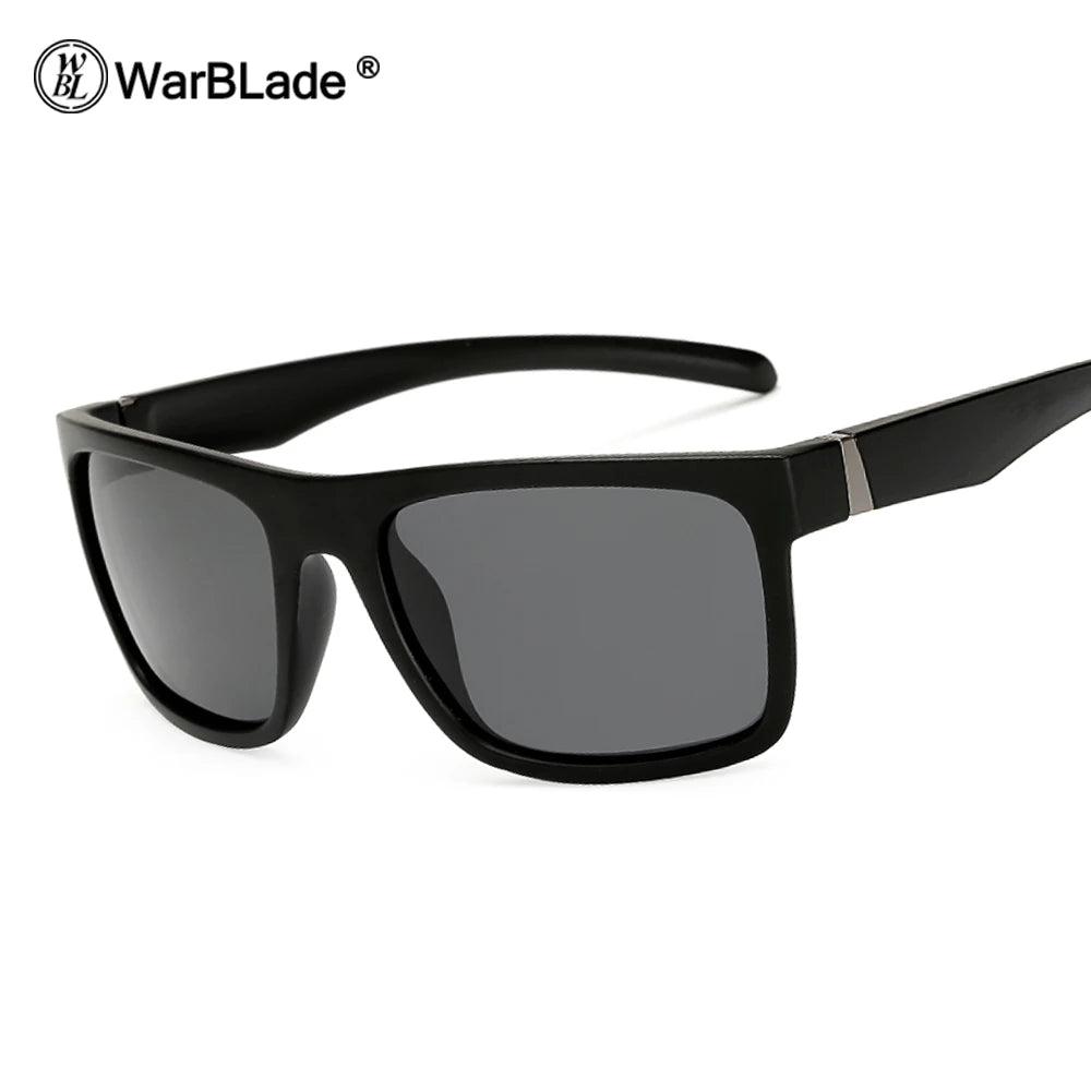 WarBLade Sport Sunglasses Polarized Men Women Brand Designer Driving Fishing Polarized Sun Glasses Black Frame Gafas De Sol 1820