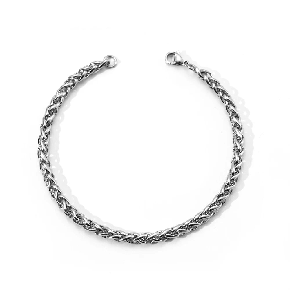 Cuban Chain Bracelets Stainless Steel Bracelet Keel Chain 3/5 Mm Curb for Men Women Free Shipping Factory Offer Punk Jewelry