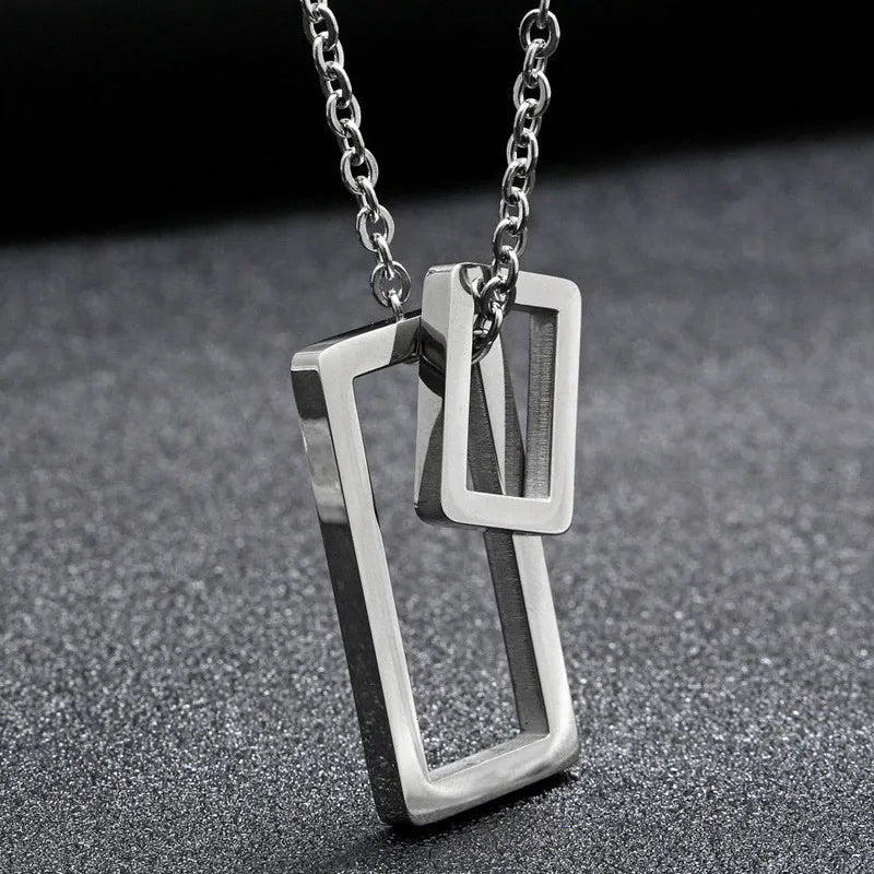 Dollar Necklace Money American US Dollar Sign Symbol Logo Silver Color Pendant Fashion New Stainless Steel Men women Jewelry