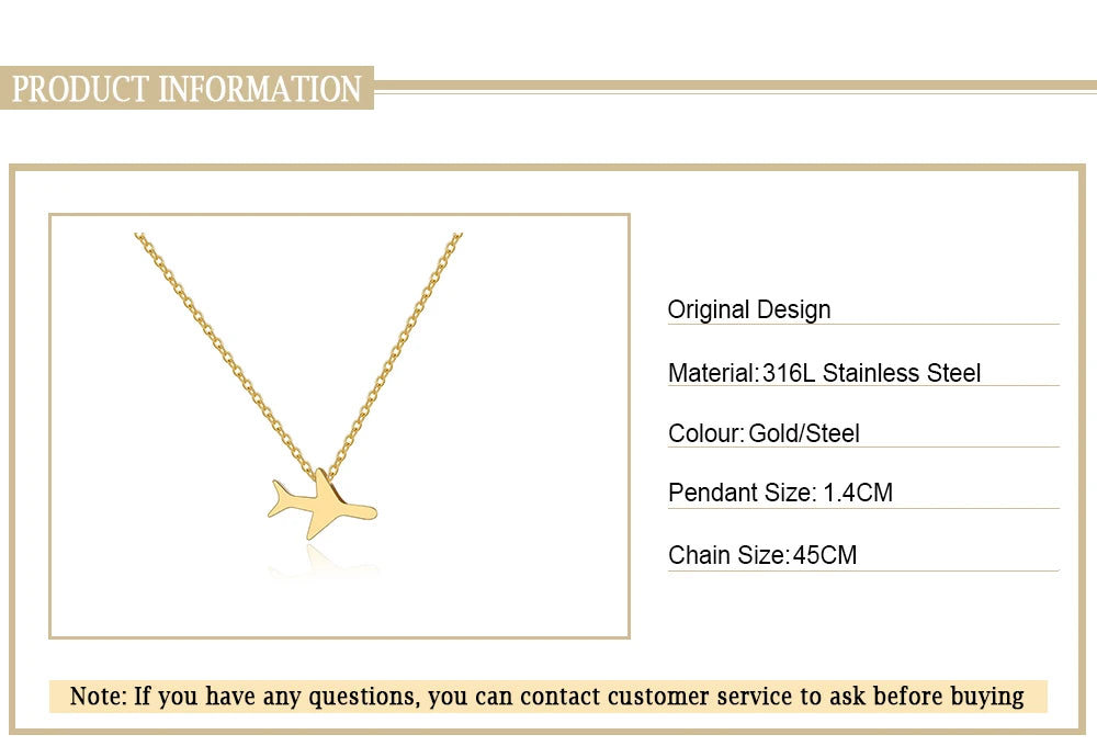 Stainless Steel Necklaces Minimalist Four-leaf Clover Geometric Style Fashion Chain Necklace for Women Collar Pendant Jewelry