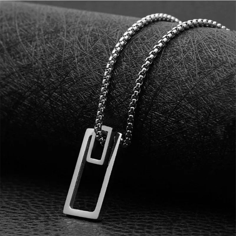 Dollar Necklace Money American US Dollar Sign Symbol Logo Silver Color Pendant Fashion New Stainless Steel Men women Jewelry