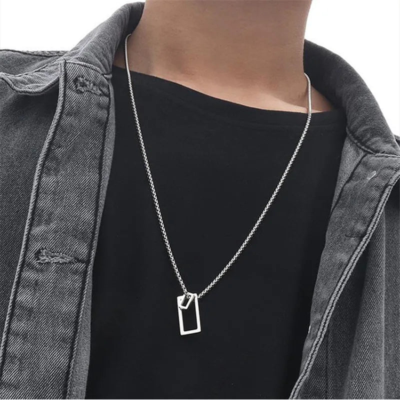 Dollar Necklace Money American US Dollar Sign Symbol Logo Silver Color Pendant Fashion New Stainless Steel Men women Jewelry