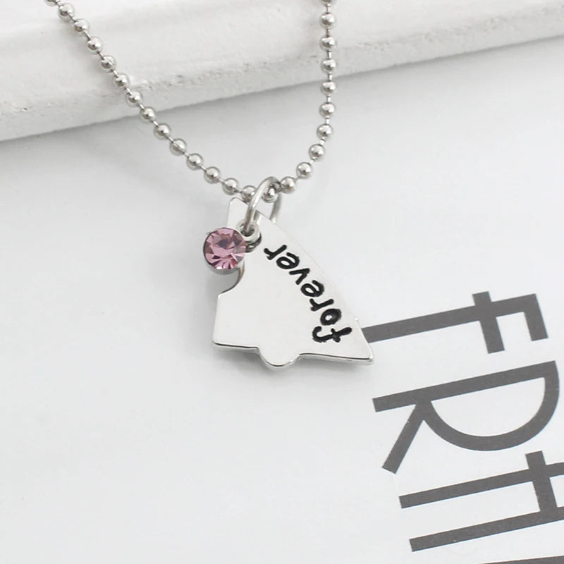 Best Friend 4 Piece Necklace Women Jewelry  BFF Friendship Pendant  Neck Chain Choker Jewelry For Women Gift 2021 Free Shipping