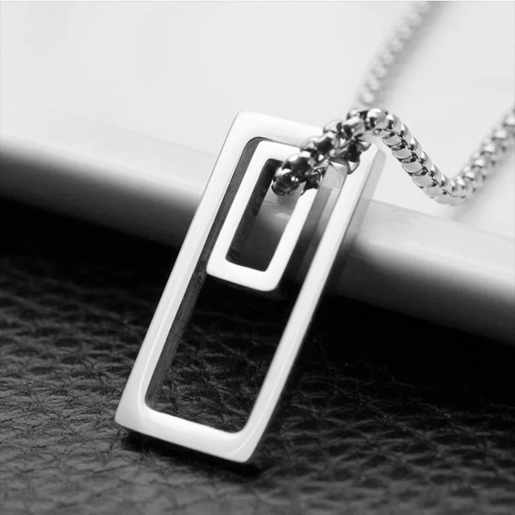 Dollar Necklace Money American US Dollar Sign Symbol Logo Silver Color Pendant Fashion New Stainless Steel Men women Jewelry