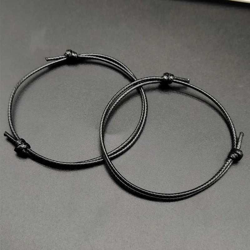 New Simple Lucky Bracelets for Women and Men Handmade Adjustable Rope  Fashion Couple Bracelet Paired Bracelets 2 PC  Wholesale