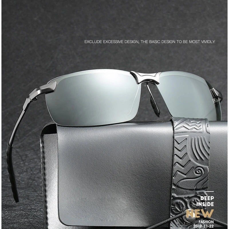 Photochromic Sunglasses Men Polarized Driving Chameleon Glasses Male Change Color Sun Glasses Day Night Vision Driver's Eyewear