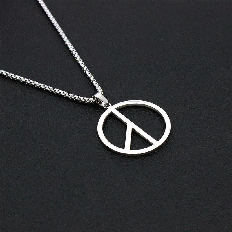 Dollar Necklace Money American US Dollar Sign Symbol Logo Silver Color Pendant Fashion New Stainless Steel Men women Jewelry