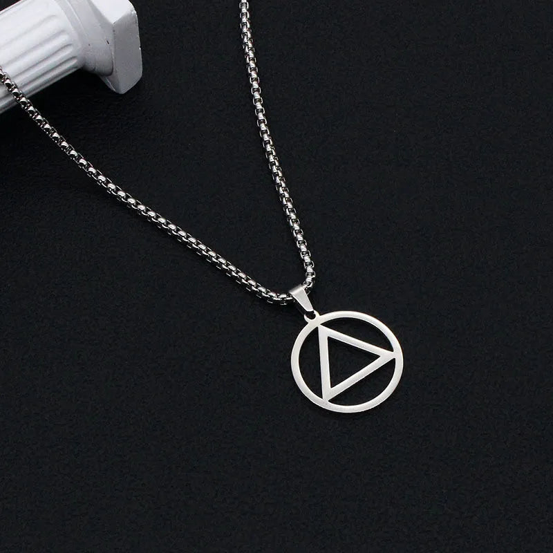 Dollar Necklace Money American US Dollar Sign Symbol Logo Silver Color Pendant Fashion New Stainless Steel Men women Jewelry