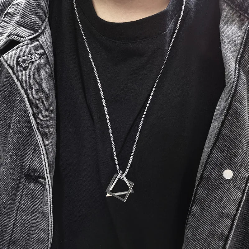 Dollar Necklace Money American US Dollar Sign Symbol Logo Silver Color Pendant Fashion New Stainless Steel Men women Jewelry