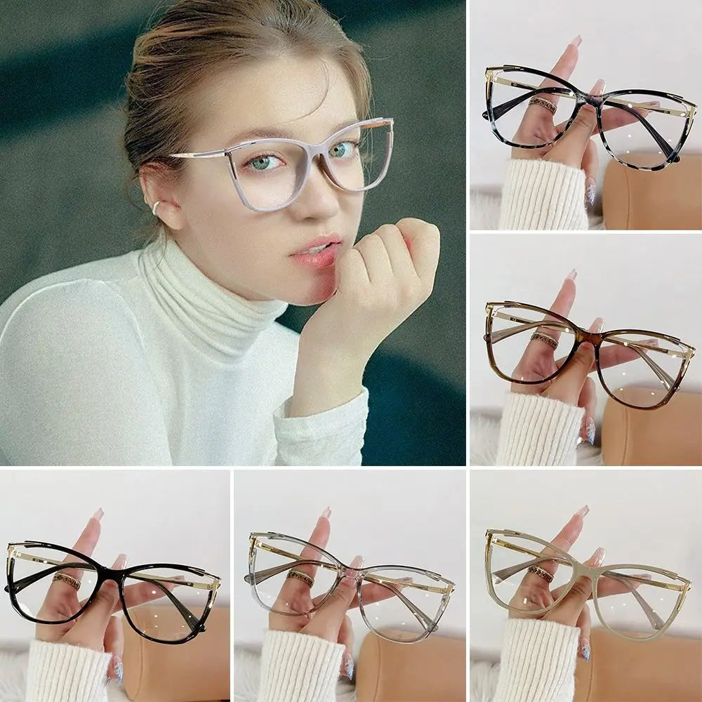 Blue Light Blocking Women Designers Eyeglasses Optical Spectacle Computer Eye Protection Glass Fashion Eyewear