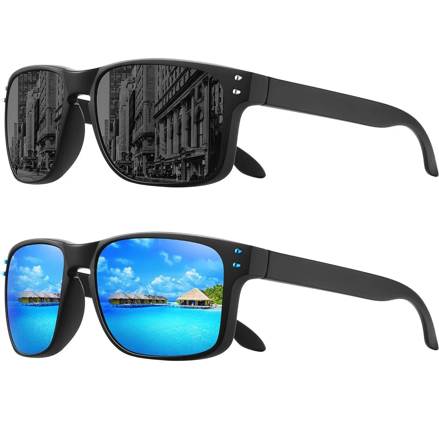 Fashion Polarized Square Sunglasses for Men and Women High Qualiy Finish Sun Glasses UV Protection Glasses