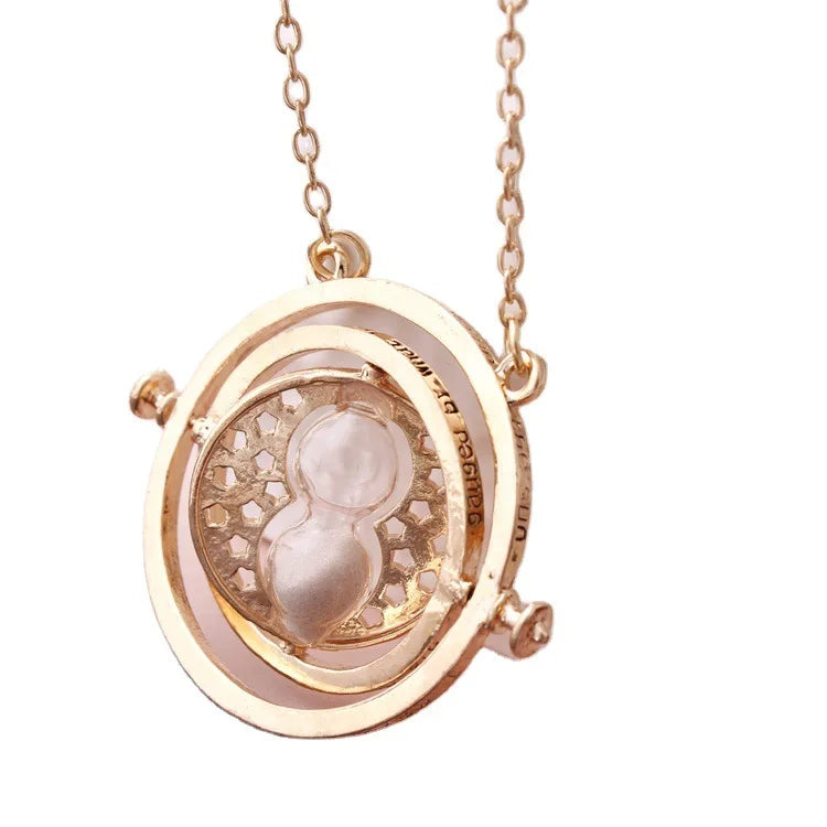 FIMAODZ Fashion Vintage Movie Jewelry Accessories Time Turner Hourglass Necklace Granger For Women Lady Girl Wholesale