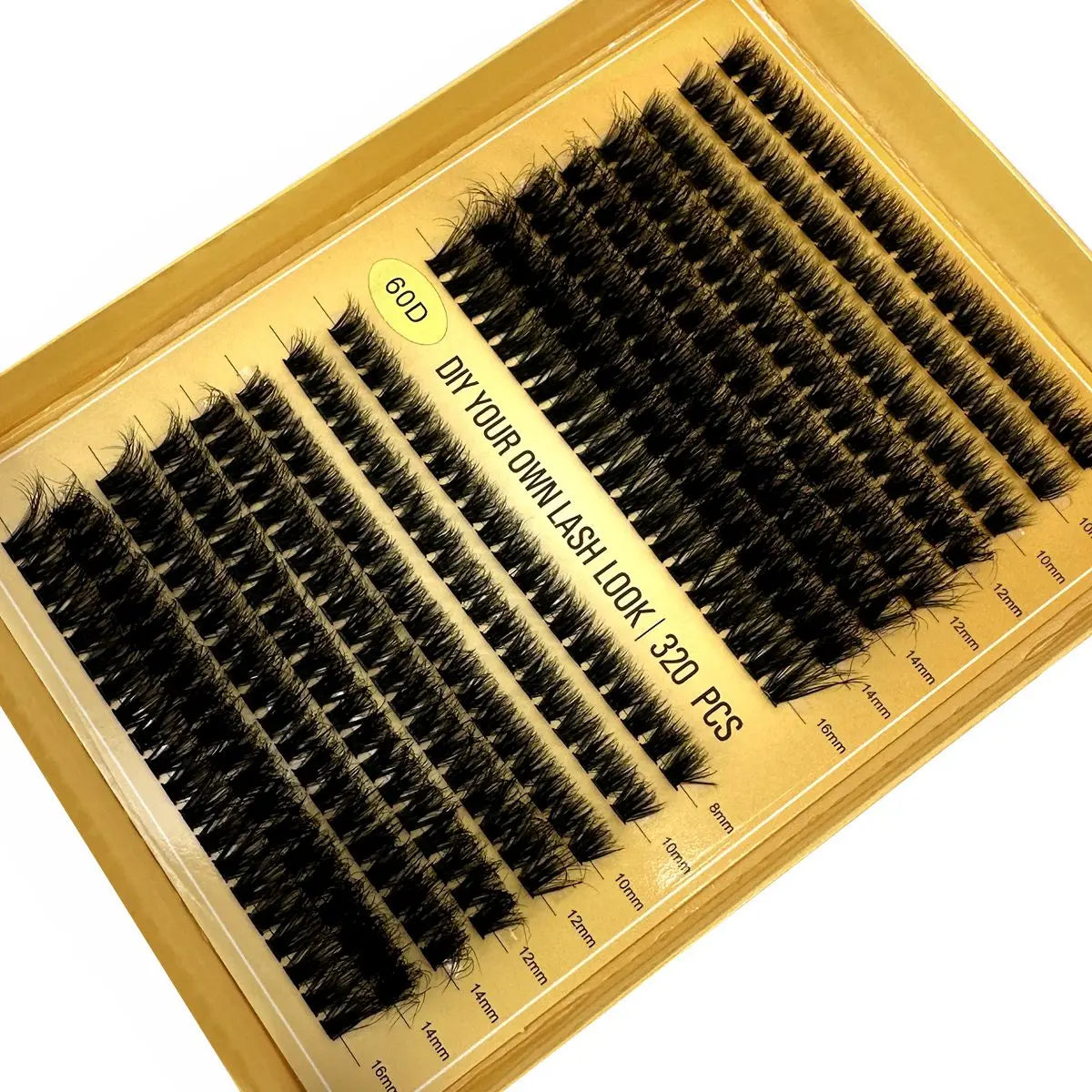 320 Bundles 60D/80D/100D Cluster Eyelash Extension Thick Style Individual Eyelashes Handmade Eyelash Bundles 5D Fluffy Mink Lash