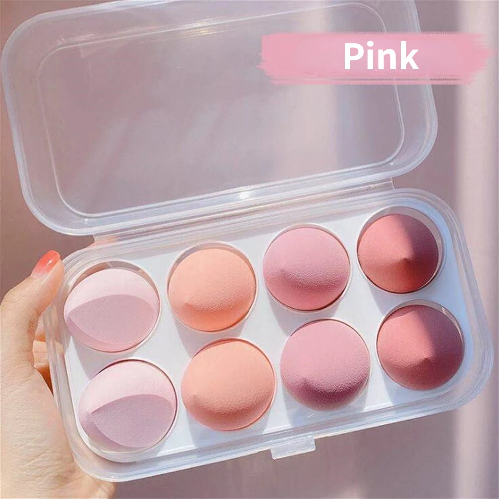 4/8pcs Makeup Sponge Blender Beauty Egg Cosmetic Puff Soft Foundation Sponges Powder Puff Women Make Up Accessories Beauty Tools