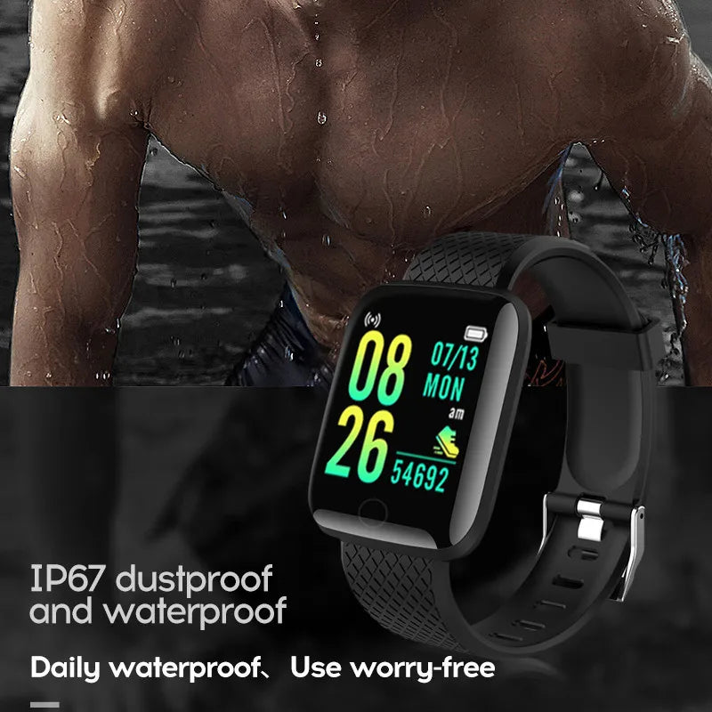 New 116plus Smartwatch Men Blood Pressure Women Heart Rate Fitness Tracker Bracelet Sport Smart Watch Girls Kids For IOS Android