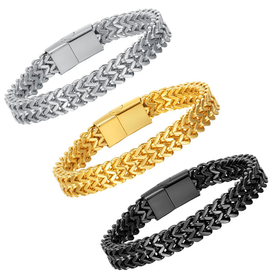 Fashion Men Cuban Bracelet Stainless Steel Women Bracelet On Hand For Couple Unisex Wrist Chain Jewelry