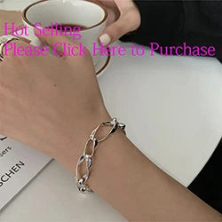 VENTFILLE 925 Sterling Silver Thai Silver Bracelet for Women Vintage Geometric Heart Love Lucky Punk Jewelry 2023 New Dropship