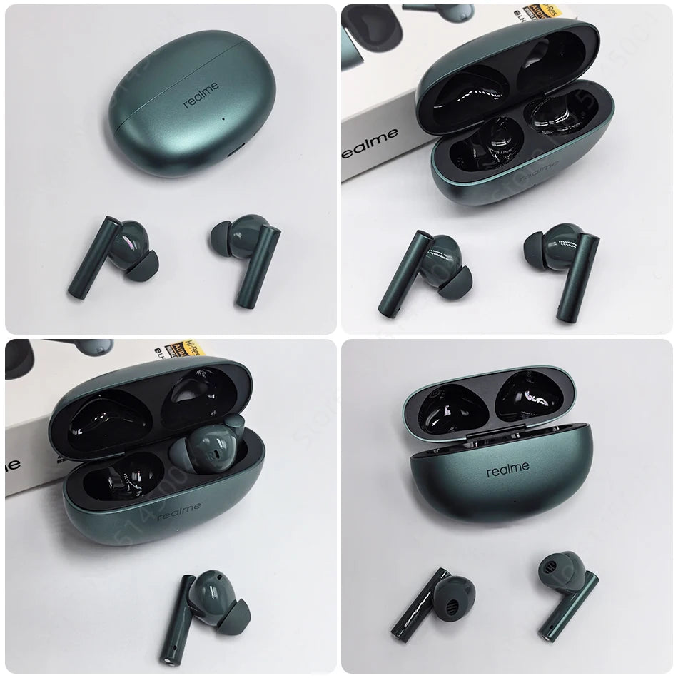 Global Version realme buds Air 6 TWS Earphone 50dB Active Noise Cancelling Wireless Headphone LHDC 5.0 IP55 40 Hour Battery Life