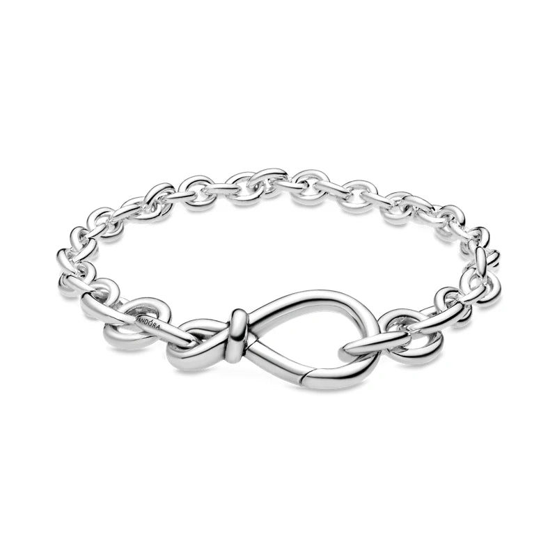 2024 Hot 925 Sterling Silver Original Me Bracelet Fit Brand Me Charm Beads Fashion Infinity Knot Women femme Bracelet Jewelry