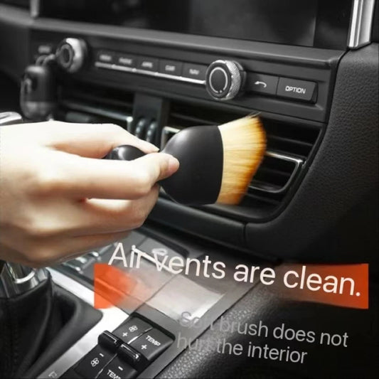 Car Air Vent Cleaning Soft Brush with Casing Car Interior Cleaning Tool Artificial Car Brush Car Crevice Dusting Car Detailing